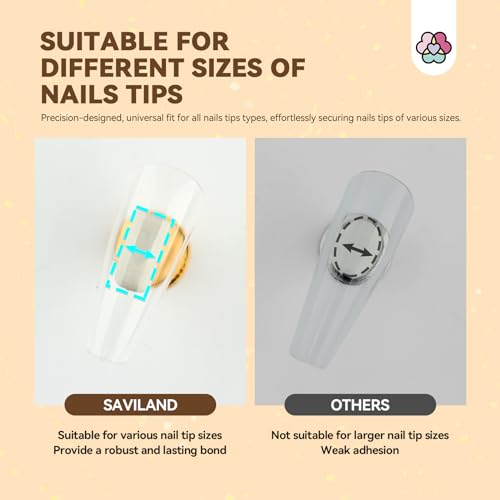 SAVILAND Nail Stand for Press On Nails: 6pcs Nail Stand Set 2X Magnetic Nail Holder for Painting Nails Display 40PCS False Finger Holder Art Brush Putty Acrylic Nail Art Kit Nail Enthusiasts Home DIY