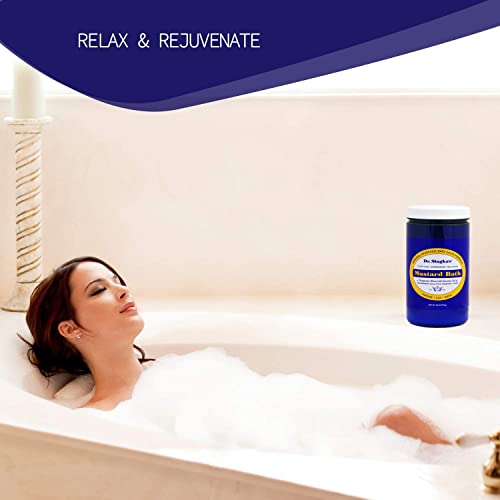 Dr. Singha's Mustard Bath Salts - 28 oz Herbal Bath Soak with Essential Oils for a Relaxing and Rejuvenating Experience - Made in USA