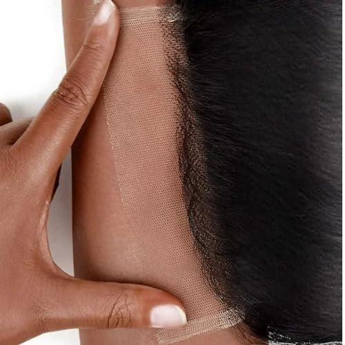 5x5 Hd Lace Closure Human Hair Hd Closure Body Wave Closure 12A Virgin Remy Human Hair for Black Women 5x5 Transparent Lace Frontal Closures Pre Plucked Natural Black 12 Inch