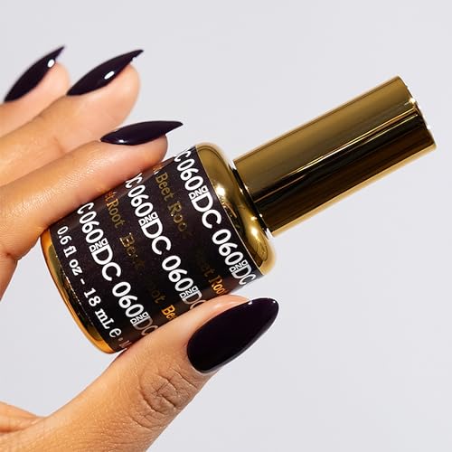 DND Gel Polish Set - 1 each of Gel Polish and Nail Polish, 060 Beet Root, 0.5 Fl Oz