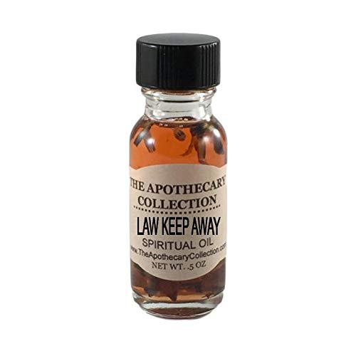LAW KEEP AWAY Spiritual Oil (aceite) for Hoodoo, Voodoo, Santeria, Wicca, Rootwork, & Spells
