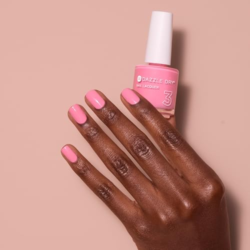 Dazzle Dry Nail Lacquer (Step 3) - Soulmate - A bubblegum pink. Full-coverage cream. (0.5 fl oz)