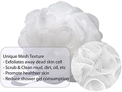 Aquasentials Mesh Pouf Bath Sponge (8 Pack)