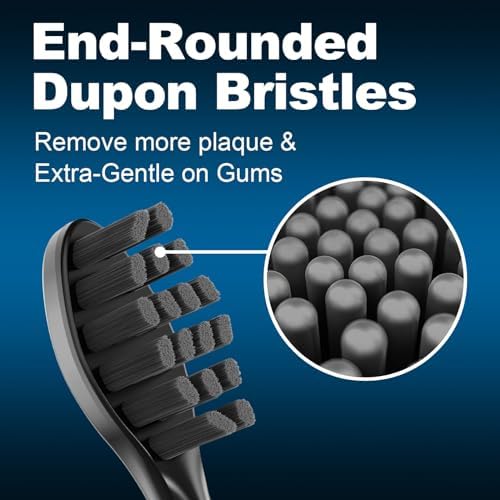 Replacement Toothbrush Heads 10 Pack Compatible with Gleem Electric Toothbrush, 5Black+ 5White