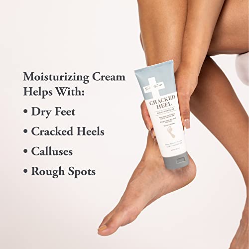 Dr. Foot Cracked Heel Repair Cream 8 Fl Oz - Moisturizing Lotion with Shea Butter & Lactic Acid, Softens Calluses & Dry Skin on Feet