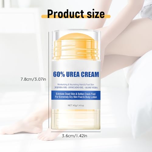 Smooth Steps Foot Therapy Balm, 2025 Upgraded Hydrating and Anti-Cracking Foot Cream, Foot Cream for Dry Cracked Heels and Feet Women Men Travel (Peach, Standard)