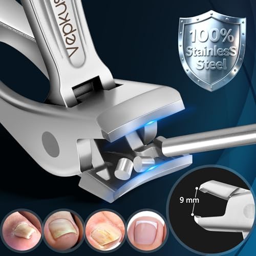 Nail Clippers&Toenail Clippers for Thick Nails for Seniors | Toe Nail Clippers Set for Ingrown Nails for Men | Manicure Kit &Nail Cutter for Women (Sliver(AC))