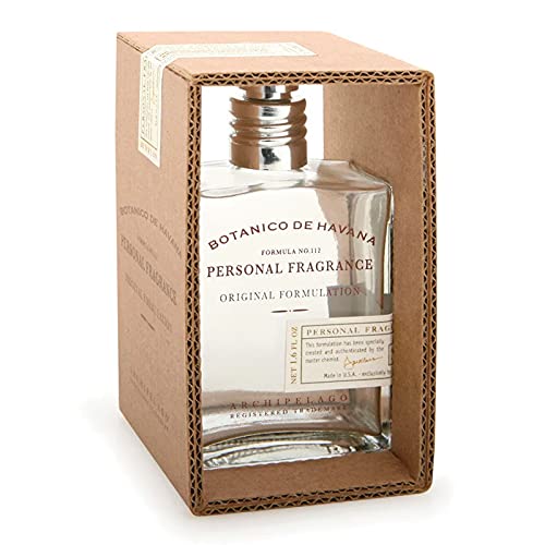 Archipelago Botanicals Botanico de Havana Eau de Toilette Spray for Men and Women, Long-lasting Personal Fragrance for Everyday Use, Scent Notes of Bergamot, Orange Peel & Honeysuckle, 1.58 fl oz