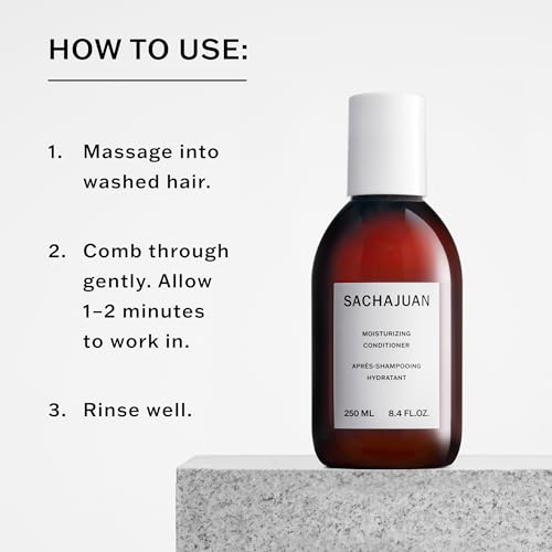 SACHAJUAN Moisturizing Conditioner, Repairs Damaged, Dry Bleached, Colored Hair, Moisture-Rich with Argan Oil
