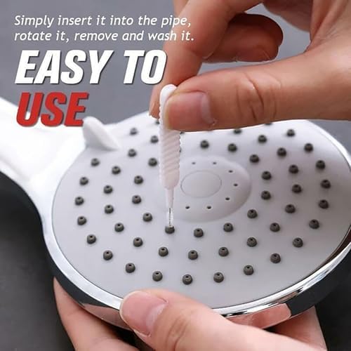Shower Head Cleaning Brush, 2024 Upgrade Shower Head Cleaning Brush for Small Hole Gap Hole Anti-Clogging Cleaning Brush Multifunctional Shower Head Cleaner Tool for Household (10pcs)