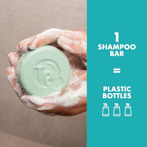 Tree Bottle Peppermint Essential Oils + Biotin Shampoo Bar - For Hair Growth, Strengthening, Thickening & Volumizing Shampoo for Women and Men - Free of Parabens & Sulfates - Made in USA - 4.5oz