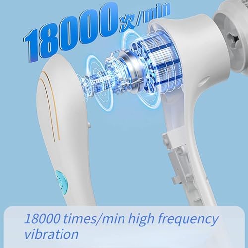 Electric Spin Scrubber - Shower Scrubber with 5 Replaceable Brush Heads, Portable Electric Cleaning Brush for Bathroom