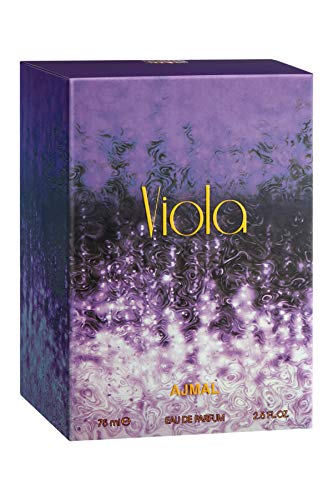 Ajmal Viola Eau De Parfum 2.5 Oz / 75 ML Perfumes For Women | Long Lasting Spicy Fresh Fruity Fragrance - Made in Dubai