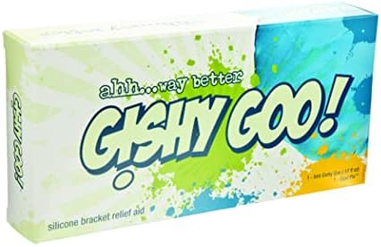 Gishy Goo! Dental Wax Replacements for Orthodontics. Pain Relief, Bubblegum Flavor and Unnoticeable Tooth Colors, 1 Patient Syringe Kit from Ultradent