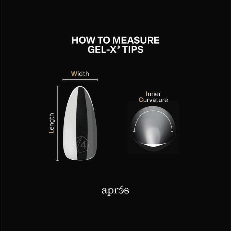 Apres Gel-X Sculpted Box of Nail Tips, 14 Sizes 00-9, Soft Gel Tip Box (210pcs) (Sculpted Square Extra Long, 210)