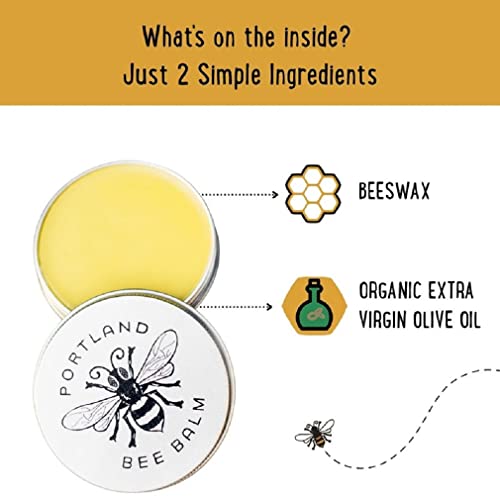 Portland Bee Balm Simple Salve All Natural Handmade Beeswax Based Hand Moisturizer