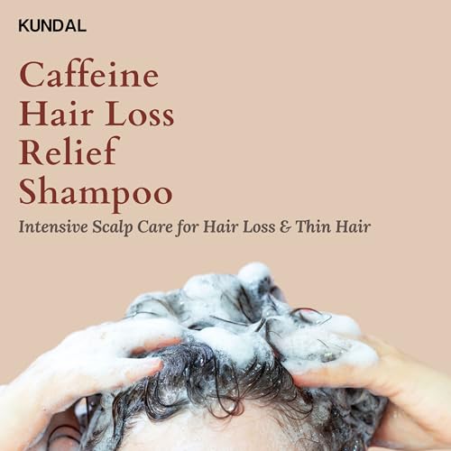 KUNDAL Korean Caffeine Scalp Shampoo [Cherry Blossom] – Sulfate-Free Hair Care with Menthol & Botanical Extracts – For Fuller-Looking Hair, Scalp Refresh & Strength – 16.9 Fl Oz