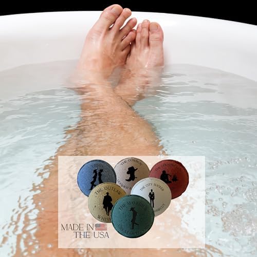Mr. Bomb Dude Bath Bombs for Men, Infused for Guy Relaxation, Gift for Him, Manly Bath Soak, Masculine Scents for Men, Relaxing Bliss for The Gents - USA Crafted 6 Pk Male Set, Cowboy-Up Collection