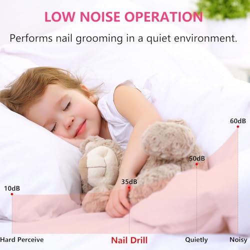 Nail Drill and Dremel - 14-in-1 Portable USB-Powered Nail Care Set with 20000RPM Speed for Gel, Dip Powder, Manicure, Pedicure, Shaping & Polishing, in Elegant Purple