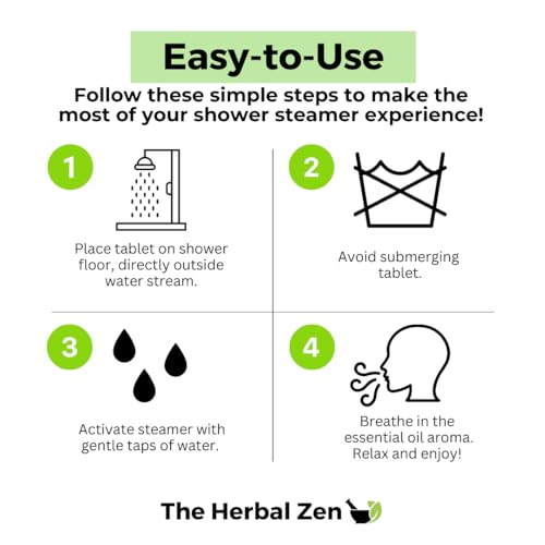 Morning Energy Shower Steamers Aromatherapy with Peppermint and Lemon Essential Oils Shower Bomb Aromatherapy, Spa Day Gifts, Self Care Gift, Birthday Gifts for Women and Men, Mothers Day Gift