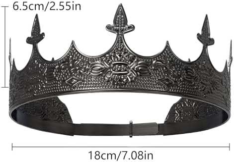 King Crown for Men Crowns Tiara for Birthday Party Costume