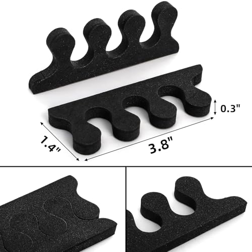 600 Pieces/300 Pair Toe Separators Kit, Sponge Toe Spacers Pedicure Tool for Women, Toe Spreaders Finger Dividers for Nail Art Painting Polishing Spa