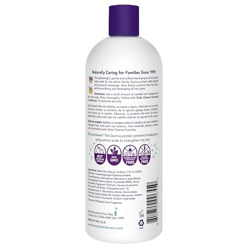 Fairy Tales Daily Cleanse Everyday Kids Shampoo - Gentle Natural Defining Shampoo, Tangle Free, Moisturizing and Hydrating Formula, Clean and Natural Ingredients -Paraben Free - 32 oz.