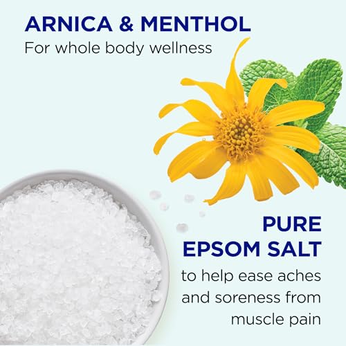 Dr Teal's Epsom Salt Magnesium Soak, Arnica Body Relief with Arnica, Menthol & Essential Oils, 3 lbs (Pack of 2)