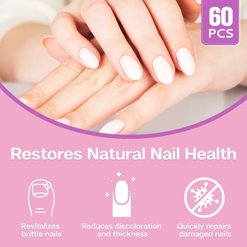Nail Patches - Toenail Care for Toenail Fingernails - 8-Hour Nightime N ail Renewal - 60