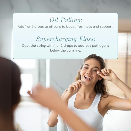 Nut Free Healthy Mouth Blend Organic Tooth Oil, Made in The USA Fluoride Free Toothpaste & Mouthwash Alternative, Natural Rinse for Healthy Teeth & Gums for Women, Men and Kids, Pack of 3