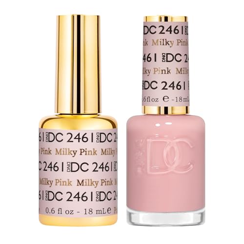 DND DC Gel Polish Set, Sheer Collection, UV Gel Polish and Air Dry Nail Lacquer, Matching Chip-Free Polish Duo, 0.5 Fl Oz Each