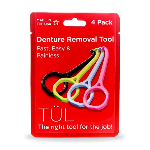 Denture Removal Tool | Made in the USA | Variety 4 Pack | Top Denture Accessories