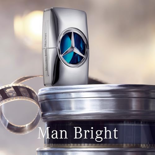 Mercedes-Benz Man Bright - Eau de Parfum for Men - Long Lasting Mens Cologne - Bergamot, Patchouli Cologne - Perfume for Men - 3.4 oz