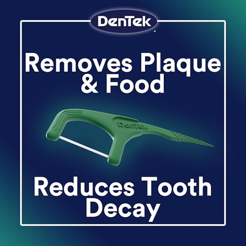 DenTek Fresh Clean Floss Picks, For Extra Tight Teeth, 75 Count, 3 Pack