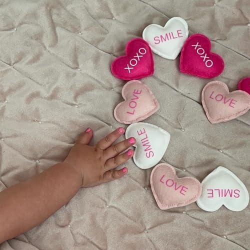 Piggy Paint | 100% Non-Toxic Girls Nail Polish | Safe, Cruelty-free, Vegan, & Low Odor for Kids | All the Heart Eyes (3 Polish + Nail Art Gift Set)