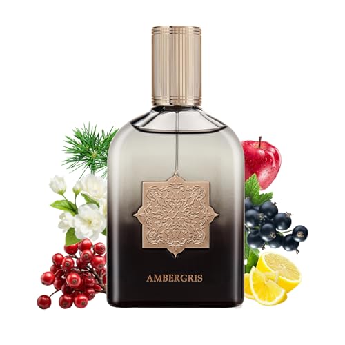 Perfume for Men, Long-Lasting Luxury Fragrance,Eau de Parfum, Ambergris Musk Fruity Chypre, 3.4 Fl oz