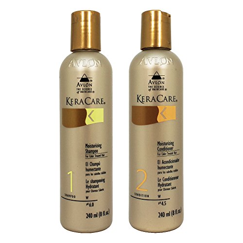 Avlon KeraCare Color-Treated Hair Duo: 8 oz Moisturizing Shampoo & Conditioner Set