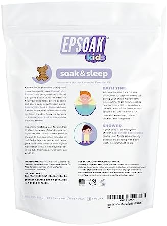 Epsoak Kids 5 lb. Bulk Bag Lavender Soak & Sleep Epsom Salt - San Francisco Salt Company