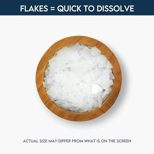 Deep Sea Minerals Magnesium Bath Flakes - 4.4 Lbs Jar, Zechstein Inside, Natural Bathing Alternative to Epsom Salt | Fast Absorbing Body & Foot Bath Soak for Relaxation & Muscle Relief