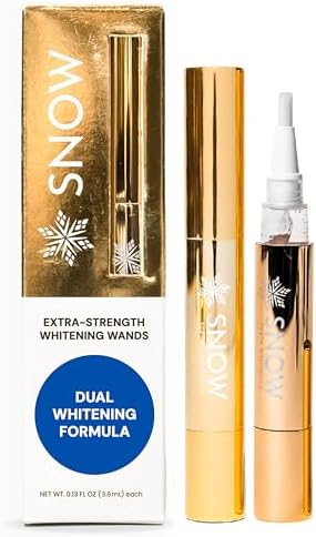 Snow Extra-Strength Teeth Whitening Serum - Oral Care Teeth Whitener Pen - Whitening Pen for Stain Removal & Whiter Teeth - Tooth Whitener with Potassium Nitrate and Hydroxyapatite - 2 Pack