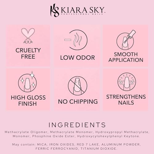 KIARA SKY Soak Off Gel Nail Polish 0.5 fl oz, MILKY WHITE (G623)