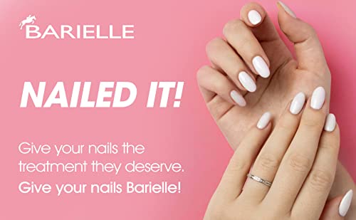 Barielle Clearly Noticeable Nail Thickener, Top Coat Instantly Thickens Nails Up To 50%, Perfect for Damaged Nails, Quick-Drying, Heals Cracked, Split, or Peeling Nails, Promotes Nail Growth, .5 Ounce