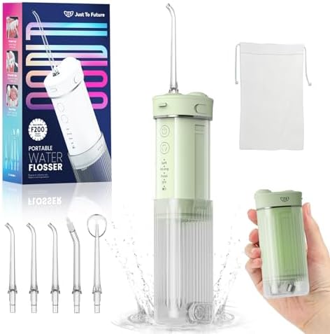 Portable Mini Water Dental Flosser for Teeth Cleaning Pick,Travel Oral Irrigator with Telescopic Water Tank,4 Modes and Waterproof Design-Perfect for Braces,Bridges,Home&Travel Dental Care