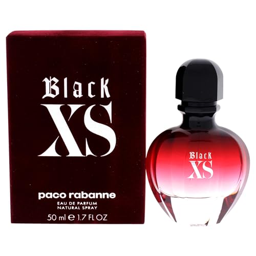 Paco Rabanne Black Xs Fragrance For Women - Floral, Woody, Musk Fragrance - Notes Of Cranberry, Black Violet And Vanilla - Exudes Sophistication - Recommended For Daytime Wear - Edp Spray - 1.7 Oz