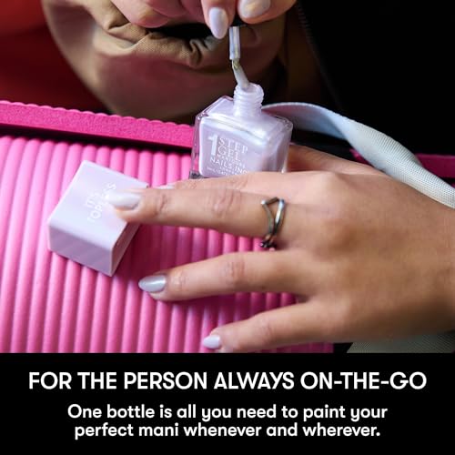 Nails Inc It's Topless Gel-Like Nail Polish Duo, 4-in-1 Base Coat, Treatment, Color & Top Coat, Long Lasting, Strong, Chip Free Nails, Glossy Salon Quality Manicure, Air Dry Nail Polish, 2 Piece Set