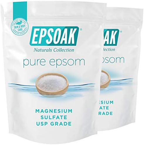 Epsoak Epsom Salt 4 lbs. USP Magnesium Sulfate (Qty. 2 x 2 lb. Bags)