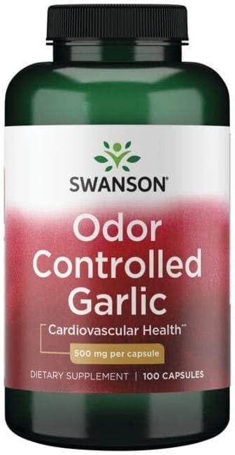 Swanson Best Garlic Odor-Cont 500 MG 100 Cap