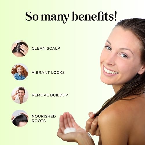 Oily Hair Shampoo for Greasy Hair - Clarifying Shampoo for Oily Hair and Dry Scalp Cleanser for Build Up - Deep Cleansing Shampoo for Oily Scalp Toner with Purifying Essential Oils for Hair Care