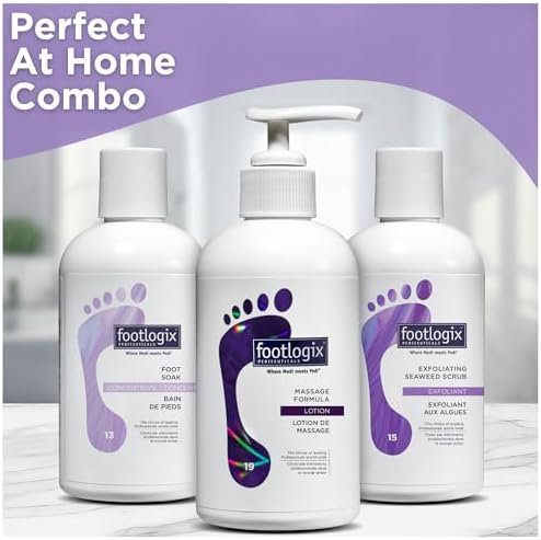 FOOTLOGIX Foot Soak Concentrate, 8.45 oz - Gentle Cleansing, Foot Bath Soak, Soften Dry Feet and Calluses