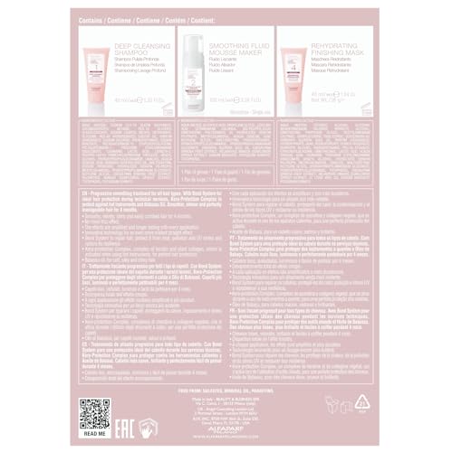 Alfaparf Milano Home Keratin Hair Treatment - Lisse Design Express Brazilian Hair Straightening and Smoothing - Formaldehyde Free - Sulfate Free